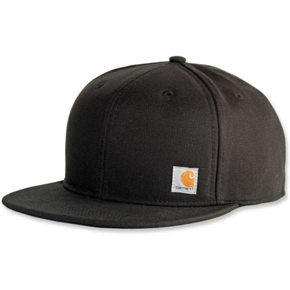 Mens trucker hat flat brim adjustable cotton baseball cap moisture wicking